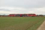 br-642-desiro-db Hinter dem Hp Rotes Haus konnte ich den 642 673 am 29.11.09 nochmal ablichten. Wie die gute Auslastung des Zuges zeigt werden die Fahrten von Lutherstadt Wittenberg zum Leipziger Weihnachtsmarkt gut angenommen. 