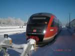 Der Desiro 642 144 ist gerade in Altenberg angekommen und ...