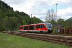 br-642-desiro-db 642 067 f�hrt als RB Saalfeld-Blankenstein am 12.05.2010 in Leutenberg ein.