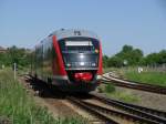 G�sten [SLK (SA)], Triebzug BR 642 674 als Salzland-Express, 05.06.2010 ...