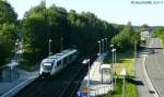 Arriva-VT 25 kommt am ...  J�rg Sch�fer 22.04.2012