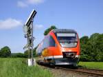 Die Baumberge-Bahn nach Münster-Zentrum-Nord erreicht in Kürze Havixbeck. Hier stehen ... Die Baumberge-Bahn nach Münster-Zentrum-Nord erreicht in Kürze Havixbeck. Hier stehen ...