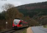 644 054-9 als RB 37895 (Trier Hbf-Gerolstein) bei Usch 3.4.10 ...