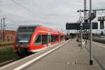 br-646-stadler-gtw-db RE 6 nach Berlin Spandau steht abfahrbereit in Wittenberge am 21.07.2009 an einem herrlichen Sommertag