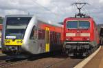 GTW der HLB, der im Auftrag der Cantus zwischen Eichenberg ...