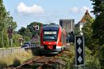 Ein Triebwagen der Baureihe 648 am 5.07.2009 als RB nach ...