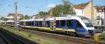 br-648-lint-41-private ERB 648 187-2 mit der Jubil�umswerbung '1000 St. Michaelis in Hildesheim' steht am 25.05.'10 mit 2 weiteren Schwestern abgestellt in Hildesheim HBf.