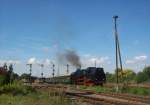 Sonderzug aus Chemnitz nach Freyburg(Unstrut)zum Weinfest hier in Zeitz mit ...