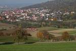 Zahlreiche verschiedene Standpunkte bieten die H�gel rund um Brucken an ...