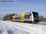 NEB VT 007 erreicht in K�rze den Bahnhof Basdorf  ...
