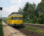 701 072-1 durchfuhr am 25.6.10 den Bahnhof Himmelstadt in Richtung ...