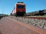 BR 708 Abgestellter ORT-Triebwagen 708 335 am 14.Juli 2010 in Mukran.