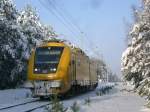 ORT 711 103-2 bei Holzdorf auf Kontrollfahrt am 12.01.2010  ...