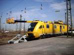 ORT 711 103-2 Leipzig-Hbf. am 26.03.2010 bei Umbauarbeiten der Oberleitung ...