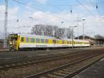 br-719-720 719 046-5 und 719 045-7, der DB Netzinstandhaltung, Lichtraummessung und Fahrwegmessung, durchf�hrt am 23.03.'10 den Bahnhof Ruhland gen Dresden