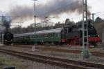 Rottweil 29.11.2009 bei der Parallelausfahrt der 75 1118 Ulmer Eisenbahnfreunde ...