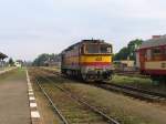753 073-6 auf Bahnhof Liberec am 13-7-2007.  ...