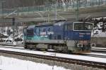 753 716-0 rollt am 19.02. 10 solo durch Bad Schandau ... 753 716-0 rollt am 19.02. 10 solo durch Bad Schandau ...