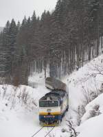 754-024 am 14.03.2010 bei Zelezna-Ruda mit dem OS 7549  ...