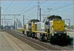 BR 77 - 78 Ein Lokzug bestehend aus 7842 und 7725 f�hrt am 23.06.10 durch den Bahnhof Antwerpen Luchtbal in Richtung Hafen von Antwerpen. (Hans)