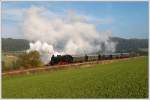 br-77 �GEG 77.28 mit dem Fotozug 91159 von Attnang-Puchheim nach Hausruck, aufgenommen kurz vor dem Zielbahnhof Hausruck am 21.10.2009.