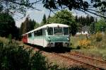 Eine Sonderfahrt bestehend aus 772 312+772 367+VS 2.08.260+171 056 in ...