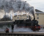 BR 78 Dreik�nigsdampf 2010.Am T�bingen Hbf 03.01.2010 um 9:22 ist die Tenderdampflokomotive 78 468 noch Sigmaringen abgefahren.