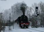 BR 78 78 468 mit dem DPE 91737 (Donaueschingen-Titisee)am Esig Donaueschingen 31.1.10