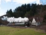 78 468 mit dem DPE 91746 (Hausach-Alpirsbach) am 21. Februar ...