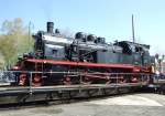 78 468 der Eisenbahntradition Lengerich steht am 18.4.10 auf der ...