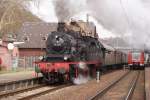 78 468 mit einem Sonderzug in Trier Ehrang am 05.04.2010 ...