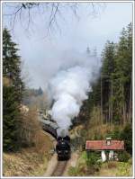 br-78 �GEG 78 618 mit ihrem Fotozug SLP 13432 von Ried im Innkreis nach Attnang-Puchheim am 21.4.2010 kurz vor der Einfahrt in den 685 Meter langen Hausruck-Tunnel.