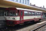 Zu sehen in Klatovy war am 02.07.10 der Schienenbus der ...