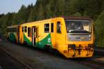 Stimmungsbild aus Bayerisch Einsenstein am Abend des 02.07.10: BR 914 ...