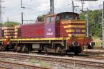 Abgestellt. CFL Rangierlokomotive 912 wartet am 06.08.2010 auf bessere Zeiten.
Sieht ...