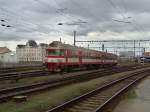 Der 854 006 am 03.10.2008 bei der Ausfahrt aus dem ...