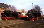 BR 99 99 6001 + 99 7242  Gernrode  19.02.90