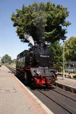 BR 99 99 6001-4 als Lz in Werningerode Westerntor am am 27.07.2009