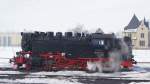 BR 99.72 HSB 997234-0 wartet am 17. Februar 2010 auf ihren neuen Einsatz im Harz