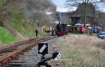 99 7203 des Alb-B�hnle beim Gasteinsatz f�r BEG in Burgbrohl ...