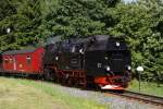 BR 99.72 99 7245-6 f�hrt am 07.06.10 in den Bahnhof Elend ein.