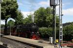 BR 99.72 99 7241-5 am 11.06.10 im Bahnhof Wernigerode-Westerntor.