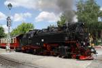 BR 99.72 99 7241-5 am 11.06.10 im Bahnhof Wernigerode-Westerntor.