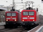 Lokwechsel in Brandenburg HFB ...  Maik Nevermann 16.12.2011