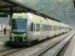 BLS Regionalzug RABe 535 L�tschberger (Bombardier)nach Goppenstein-Spiez am 27.04.10 in Brig ...