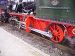 Brohltalbahn Die R�der von der Lok Franzburg am 2.4.10 in Brohl