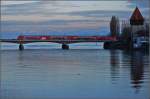Winterstimmung am Rheinkilometer 0. Im Februar 2011.  ...