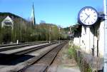 17.4.2010...damit auf dem kleinen Bahnhof Br�gge/Westf. jedermann weis, was die ...