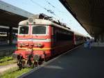 Ein Nachtzug aus Moskau am 7.8.2011 nach der Ankunft in Sofia.