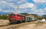 75 009 mit dem R 1661 (Septemvri - Dobrinishte) in Belitza 3.9.23